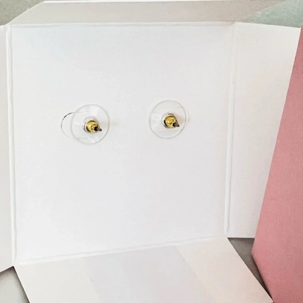 KATE SPADE NEW YORK she has spark halo studs earrings, Fuchsia/Purple,‎ NWT - Picture 11 of 12